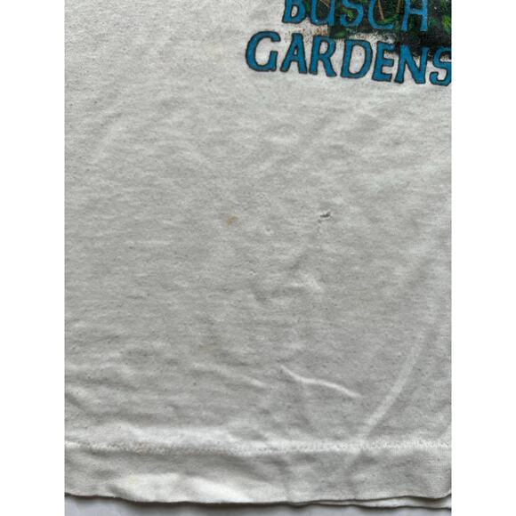 Vintage Extinction Is Forever Busch Gardens Tiger Nature T Shirt Single Stitch L - Picture 9 of 11